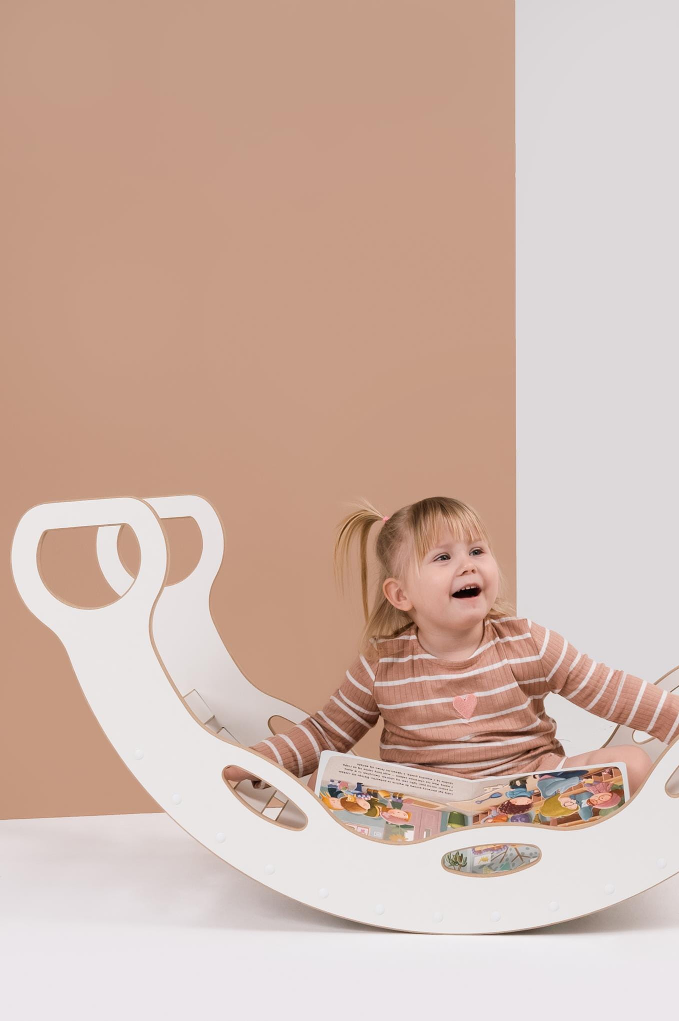 Montessori Bogenwippe XXL Kletterbogen mit Griffen